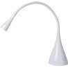 Lampe de bureau contemporaine flexible blanche Suzie