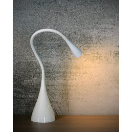 Lampe de bureau contemporaine flexible noire Suzie