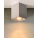 Spot design cubique satiné chrome Dusty