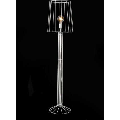 Lampadaire design en métal blanc Marina