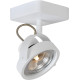 Spot industriel orientable en aluminium blanc 1 spot Tino