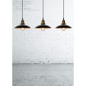 Suspension vintage en métal noir Ø32 cm Pascau