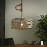 Suspension vintage en métal 1 lampe Ø 40 cm David
