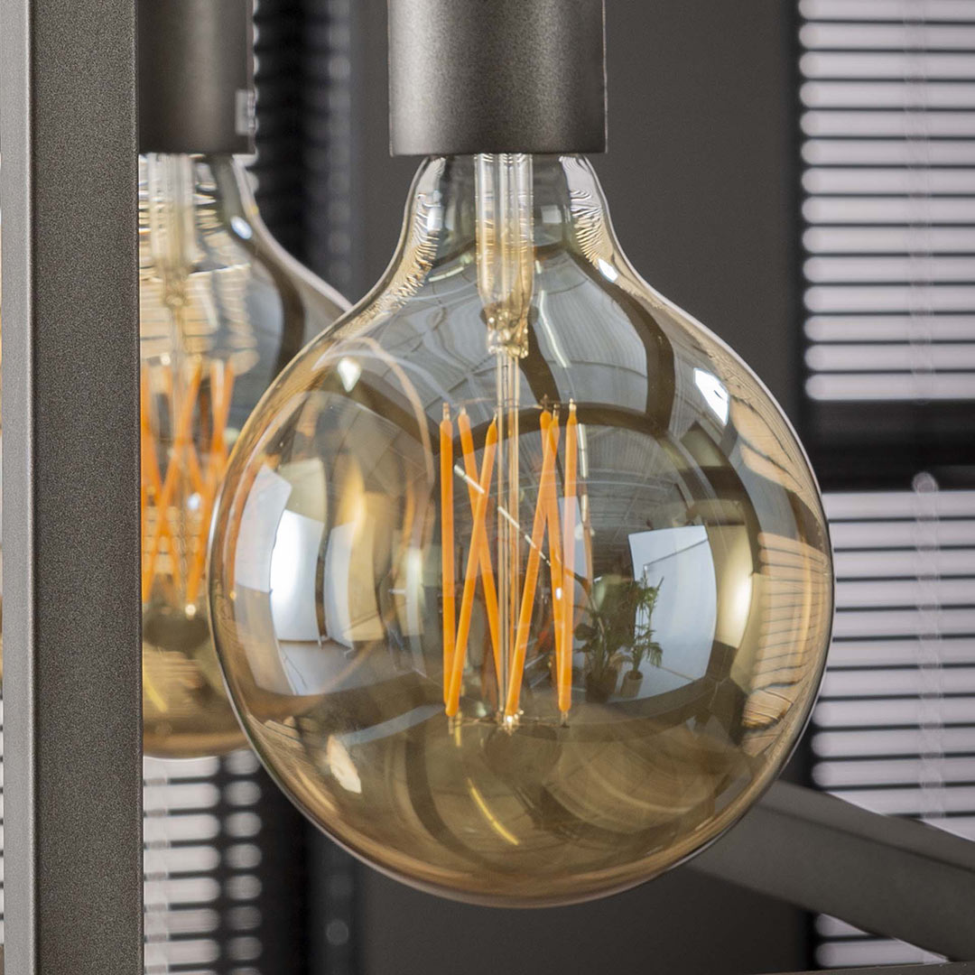 BULB LIGHT: lampe solaire 4 mini LED. Forme ampoule